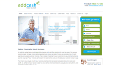 Desktop Screenshot of addcash.com.au